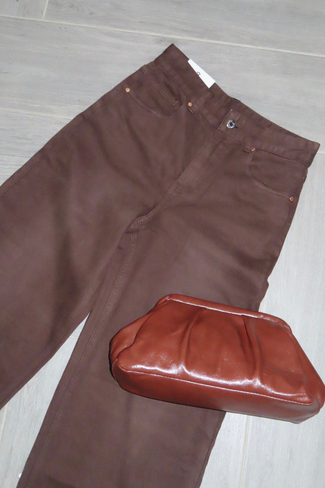 Jeans Piegone Marrone e Sabbia