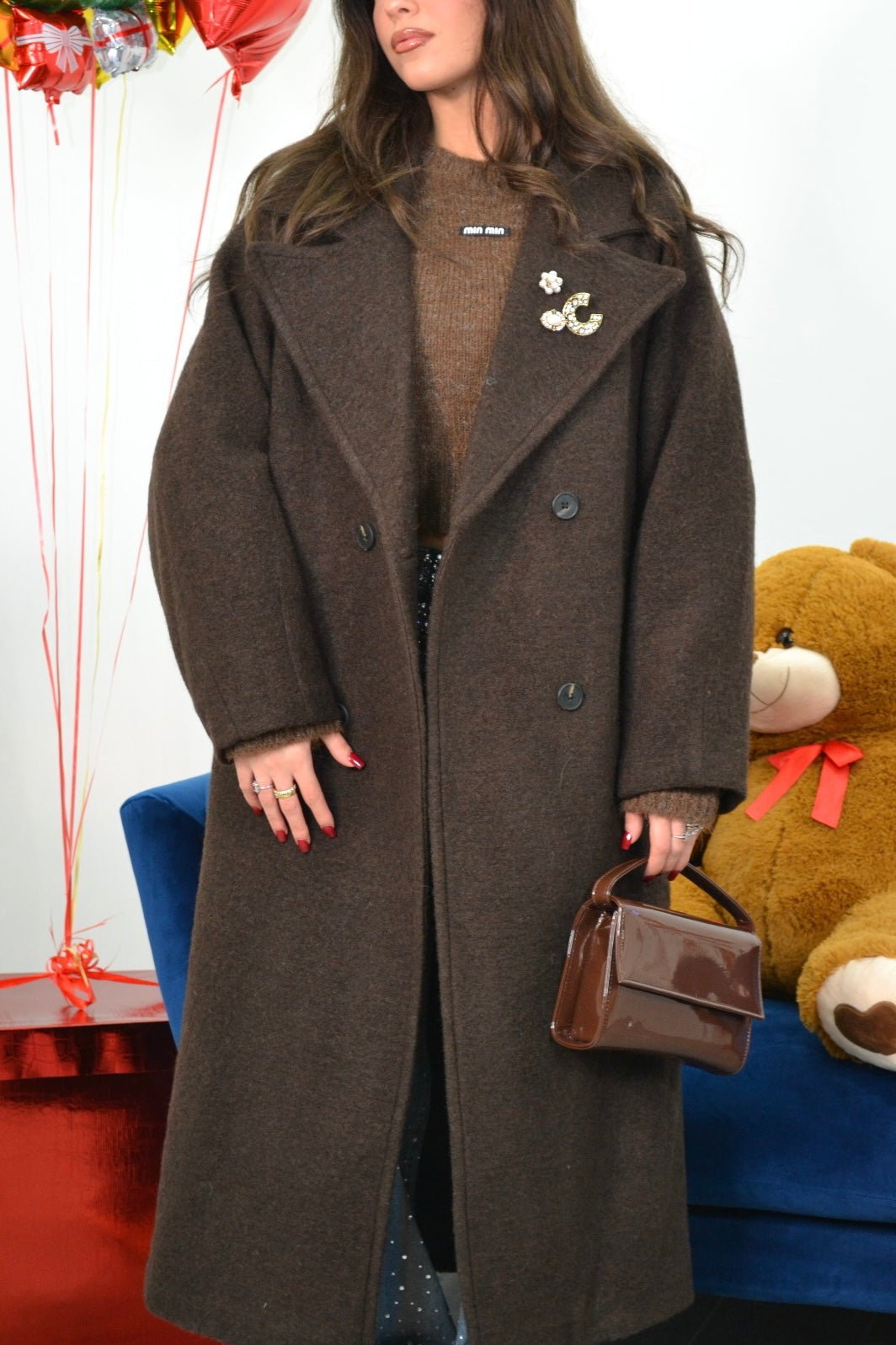 Cappotto Holidays Brown