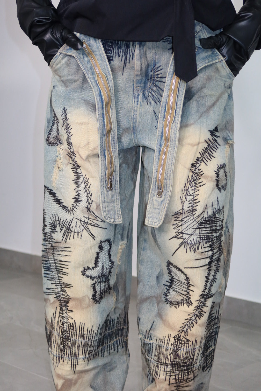 Jeans Oriental Print