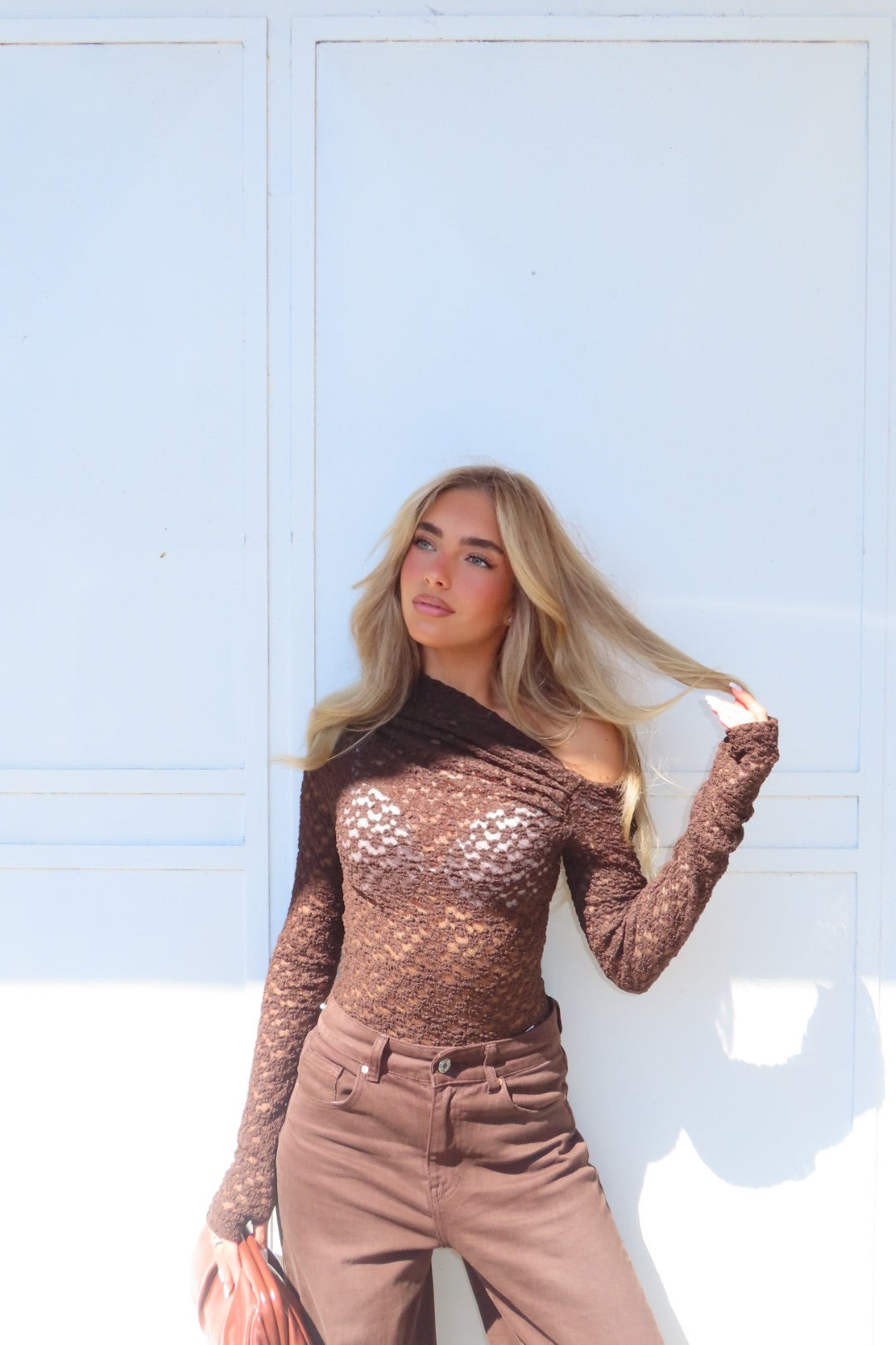 Maglia Velvet Kyle  Marrone Nera Bianca