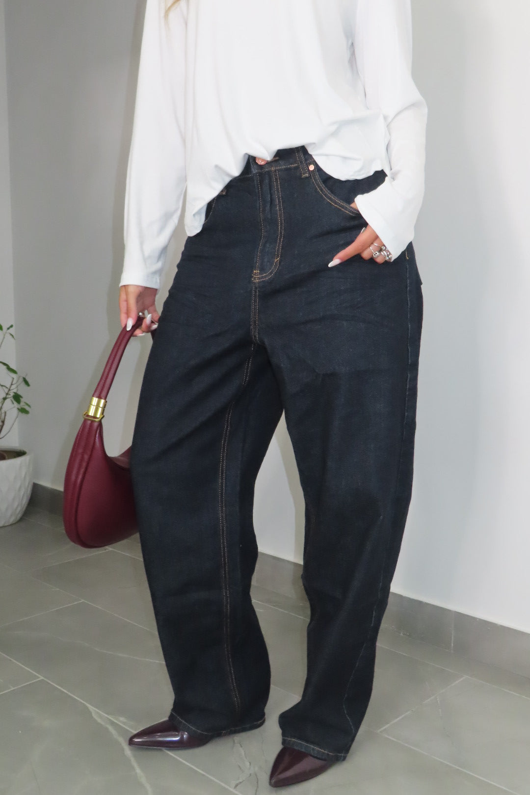 Jeans Iris Baggy Blu Scuro