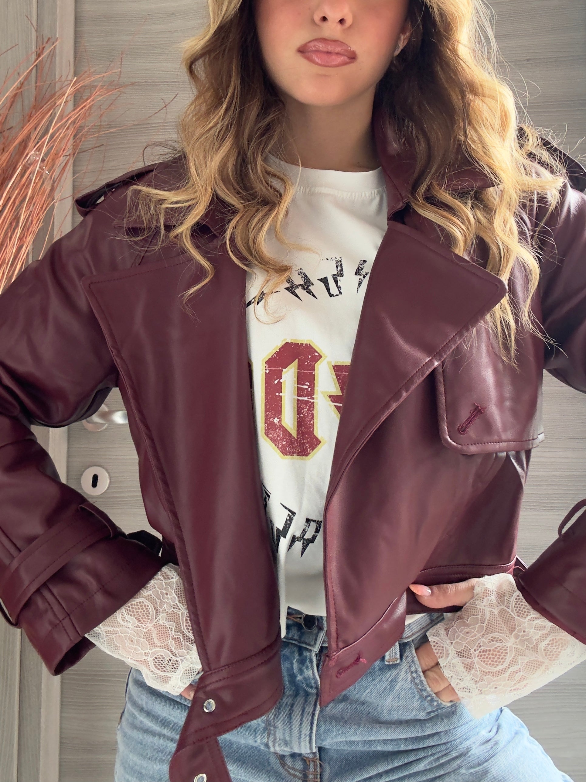 Mini Trench Burgundy