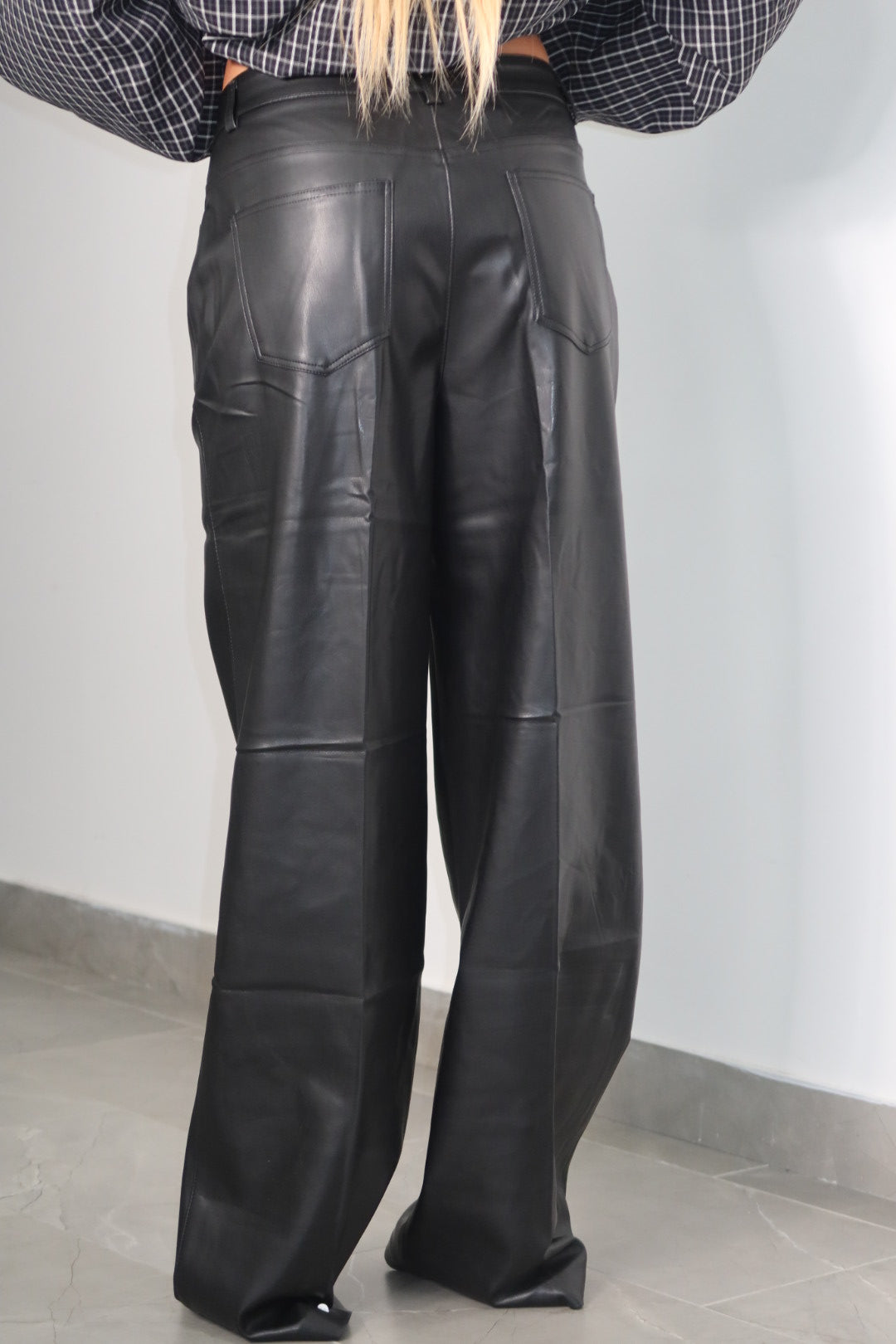 Pantalone in ecopelle