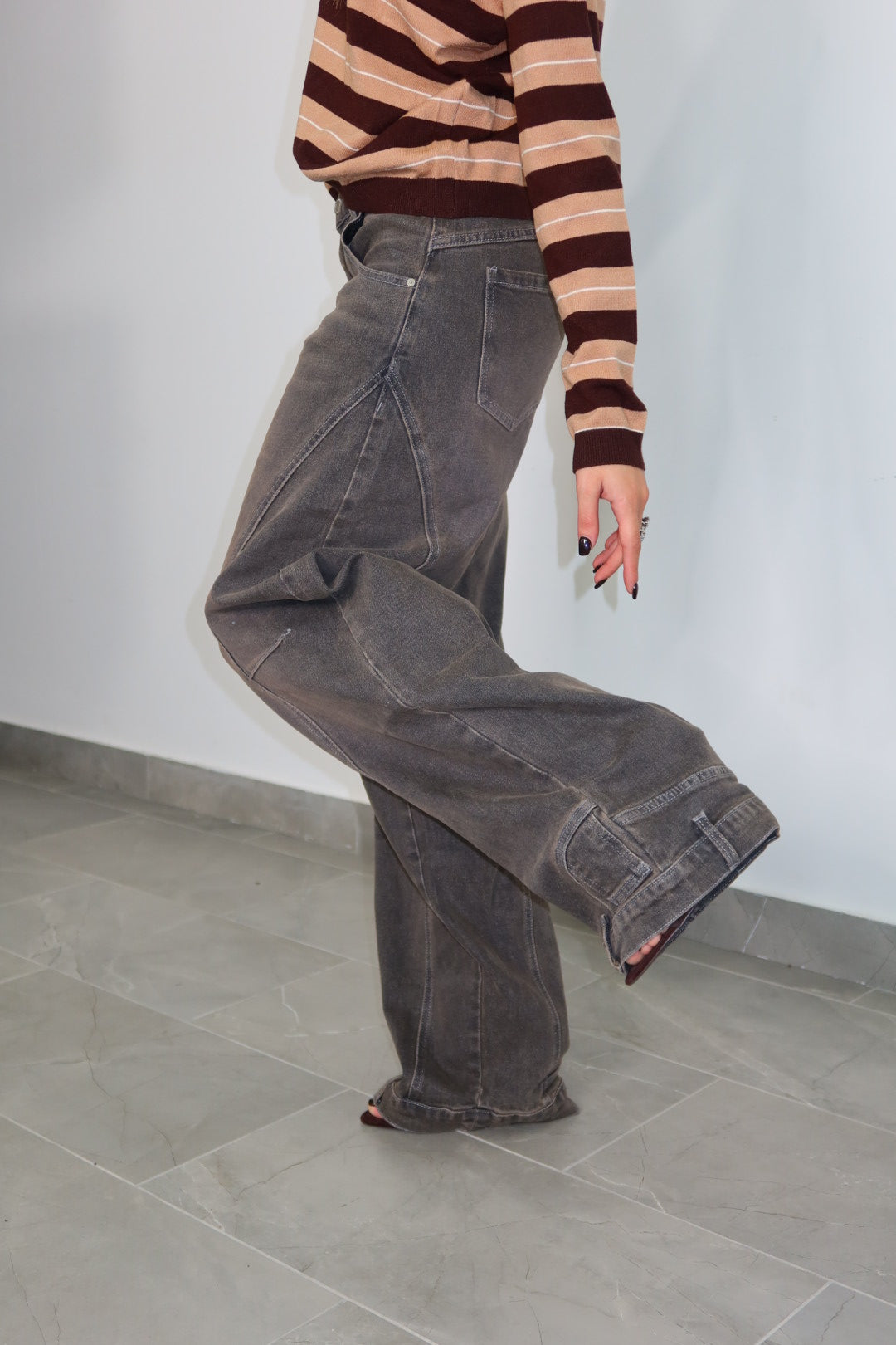 Jeans Sculpted Grey