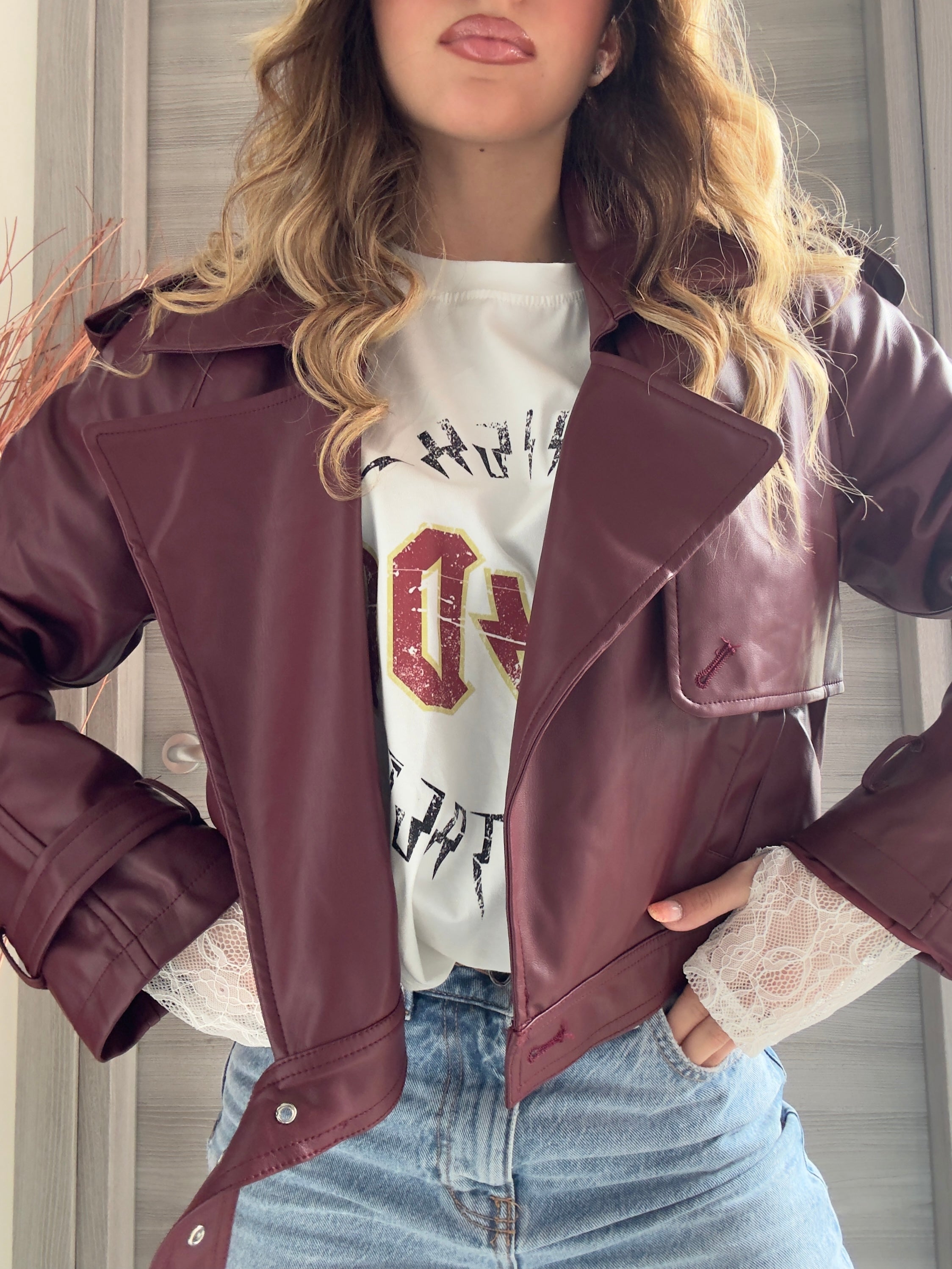 Mini Trench Burgundy