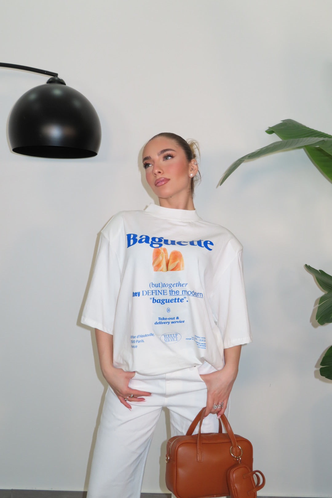 T-shirt Baguette White