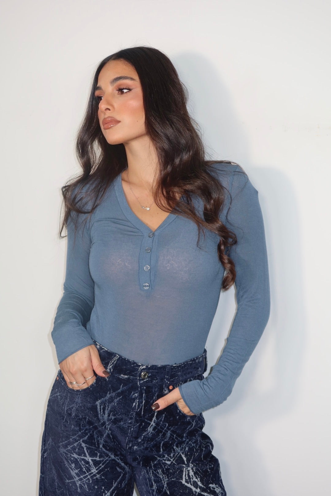 Maglia Second Skin Bottoni