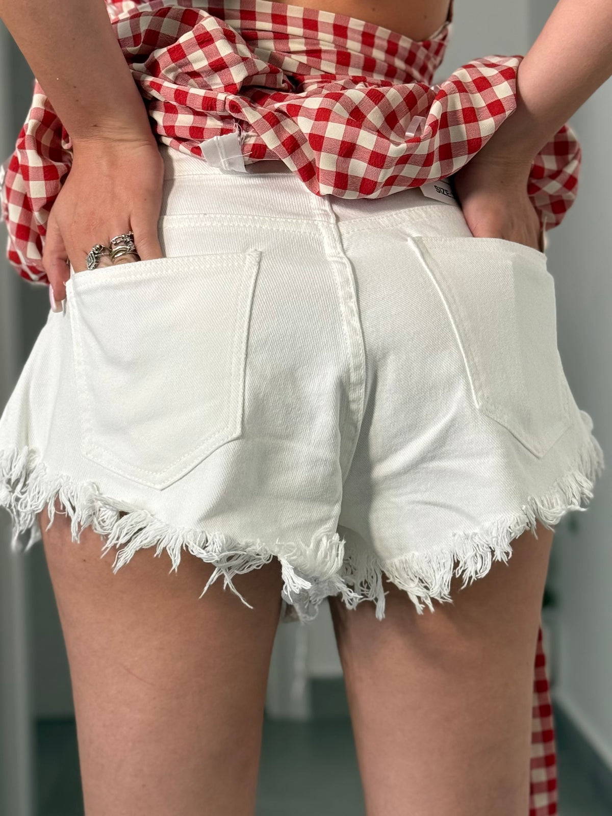 Shorts White Sfrangiato