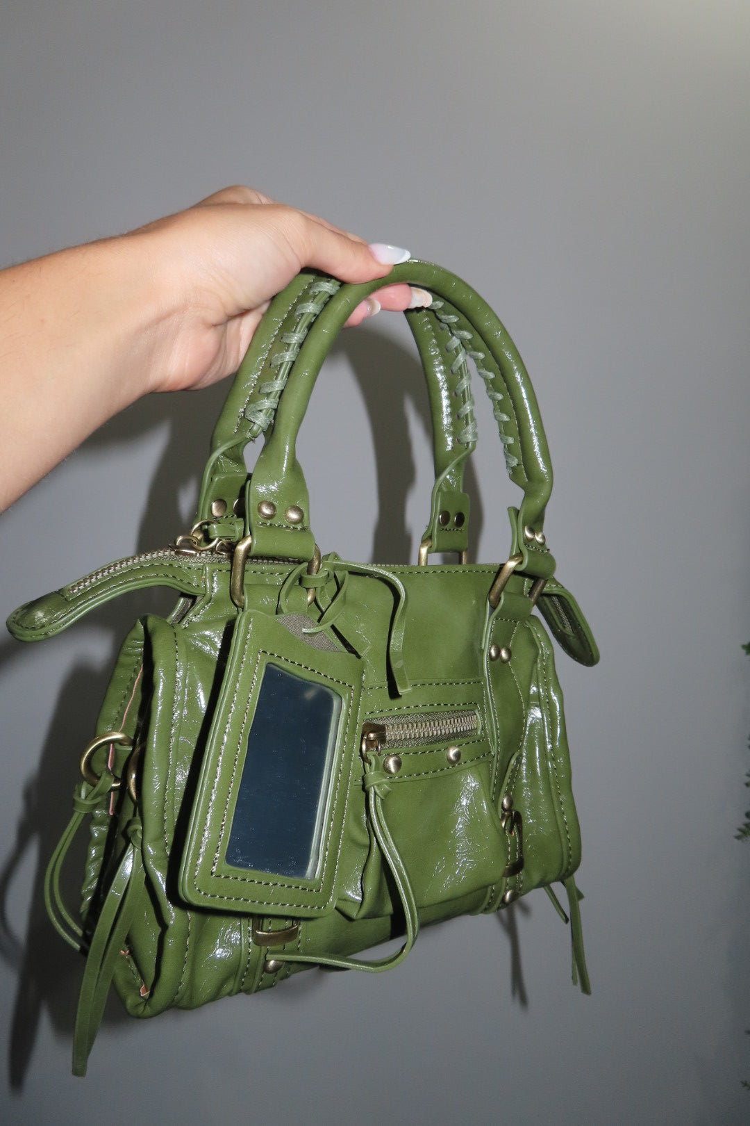 Borsa Baly Nera Verde Militare