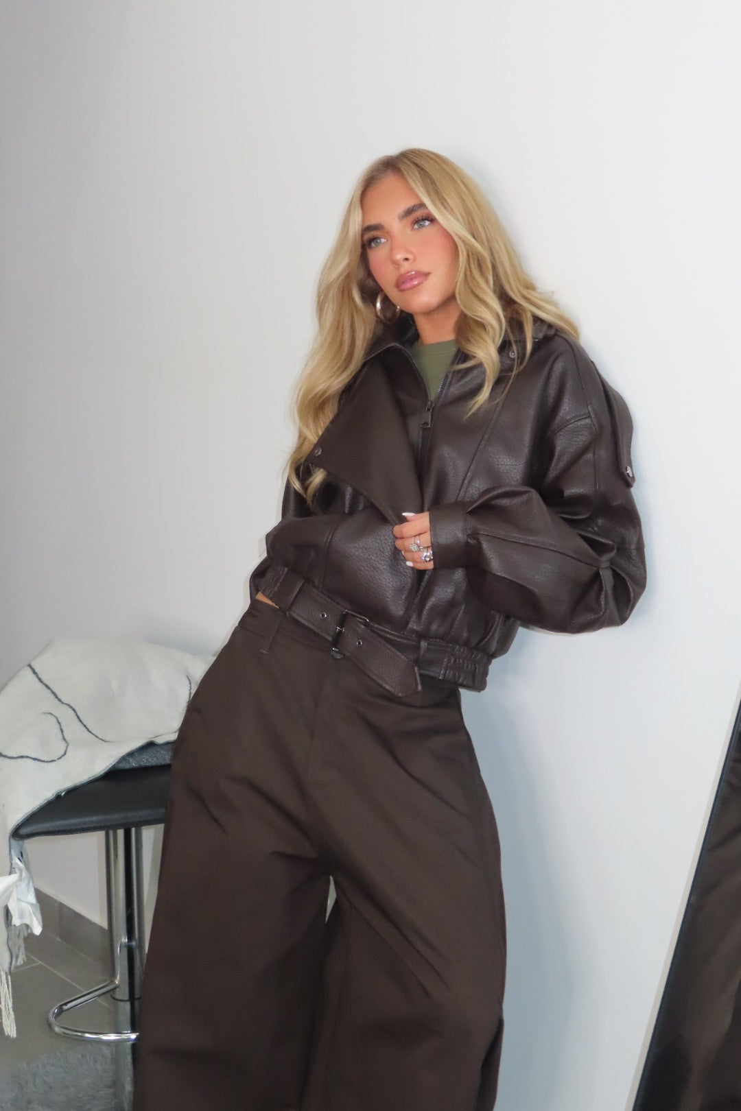Bomber Londra Marrone e Nero