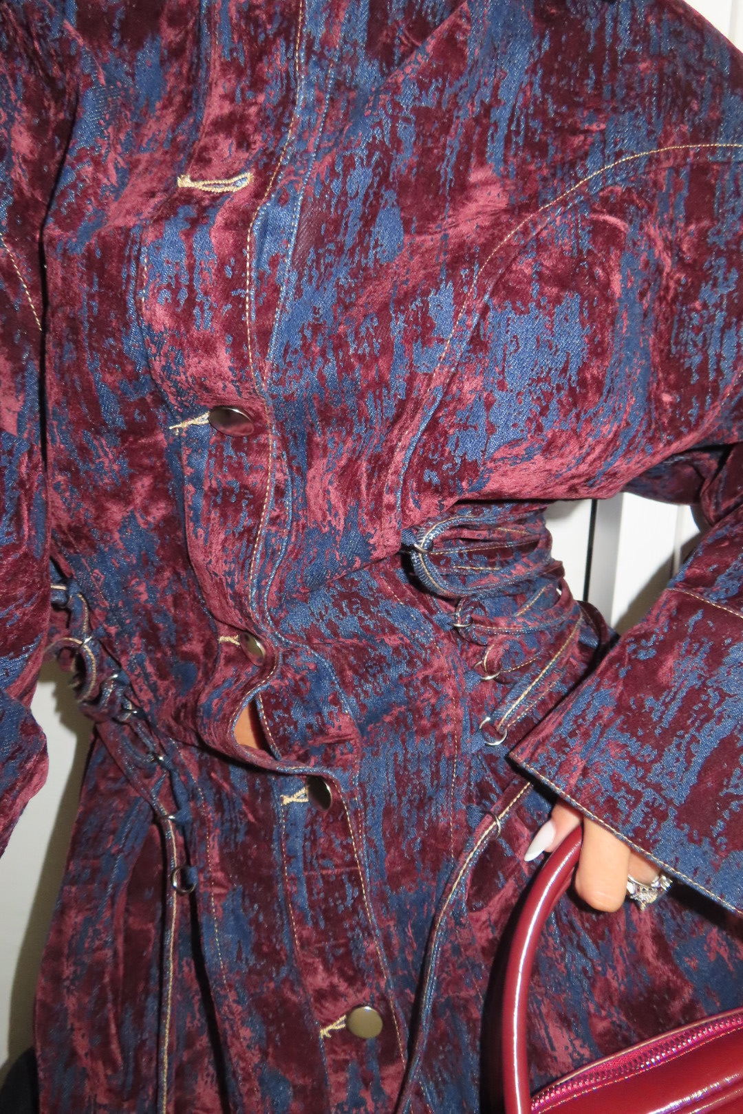 Giacca Veronique Denim e Velluto