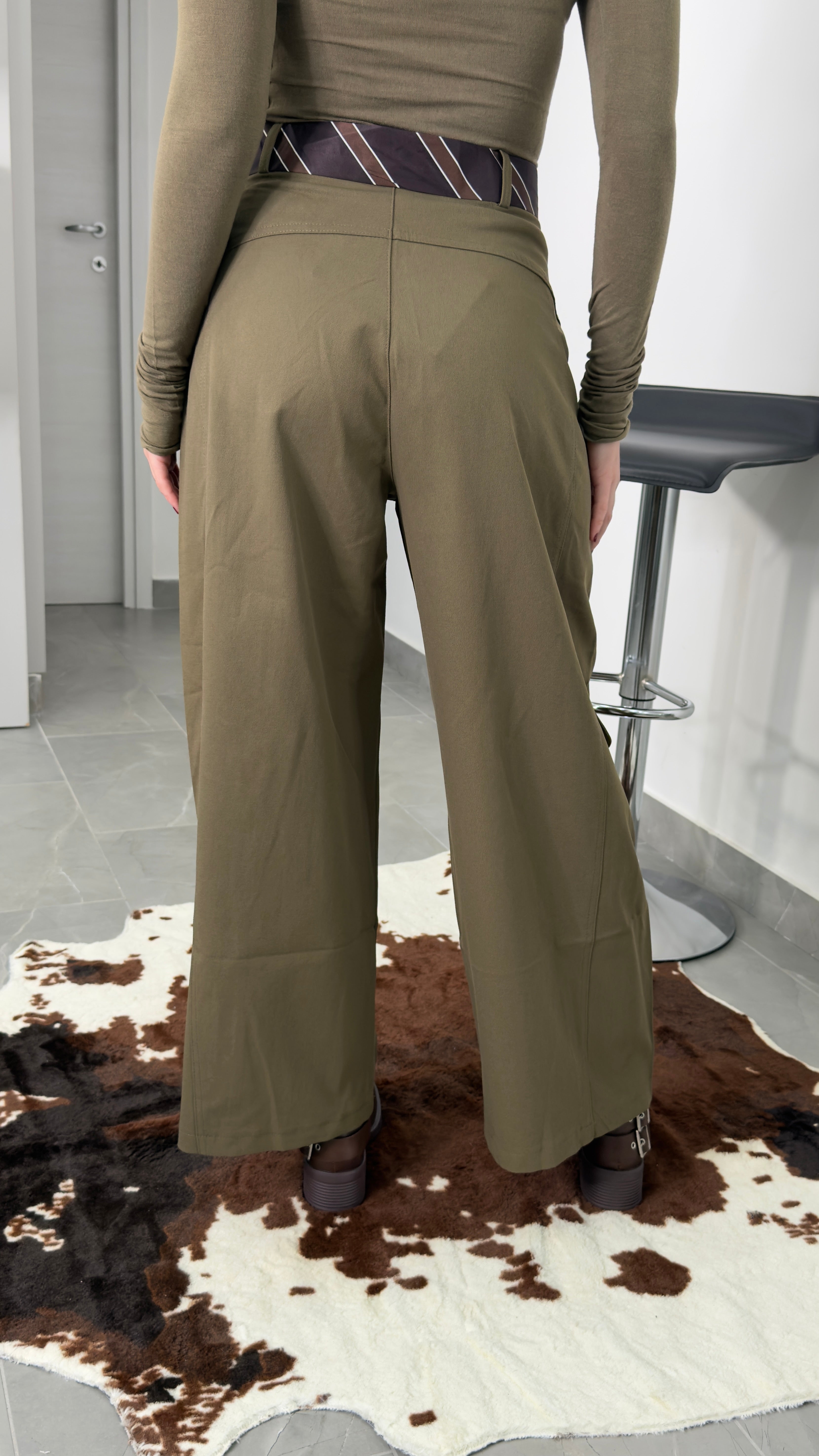 Pantalone Cravatta Verde