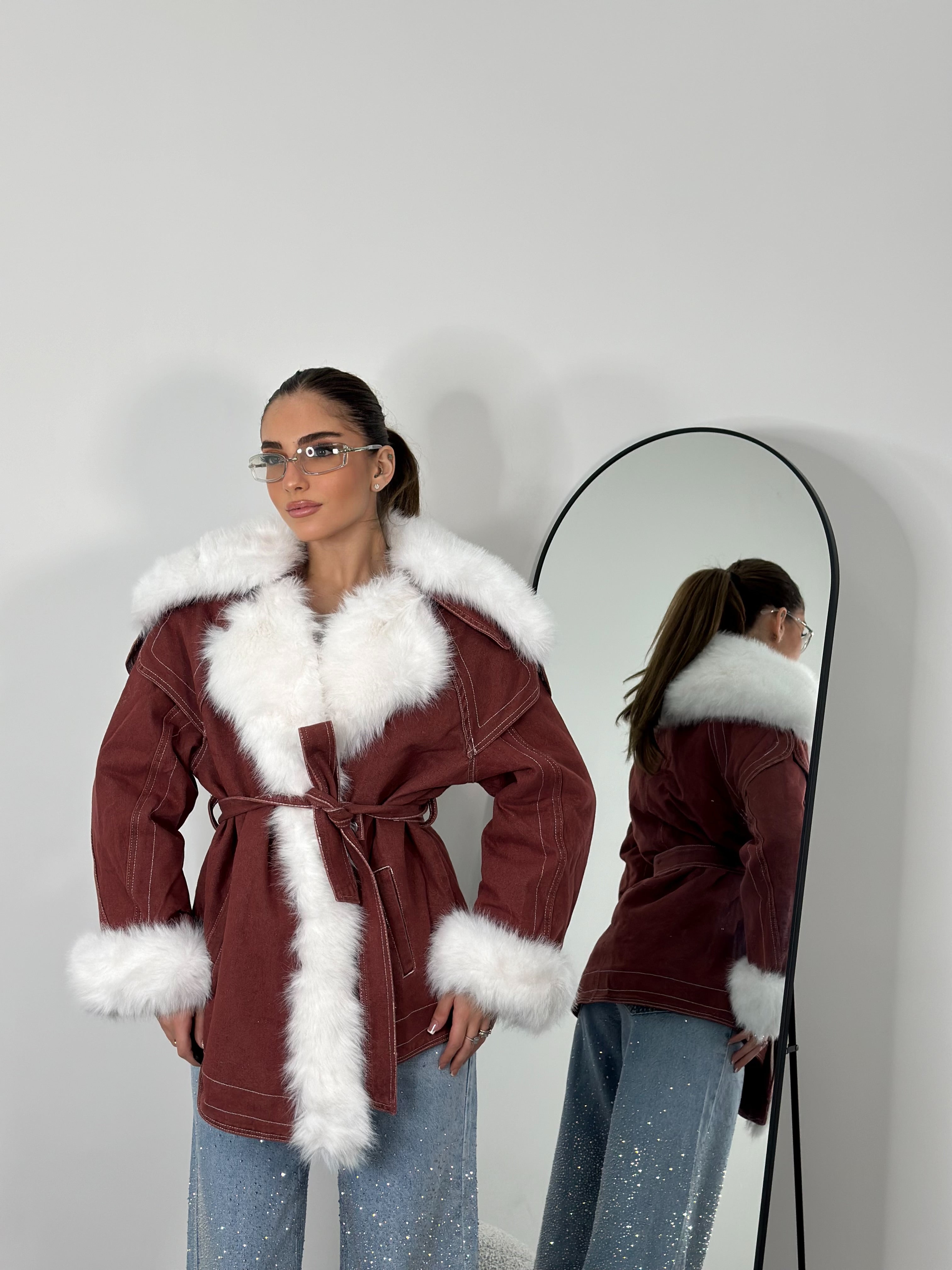 Cappotto Winter bordeaux