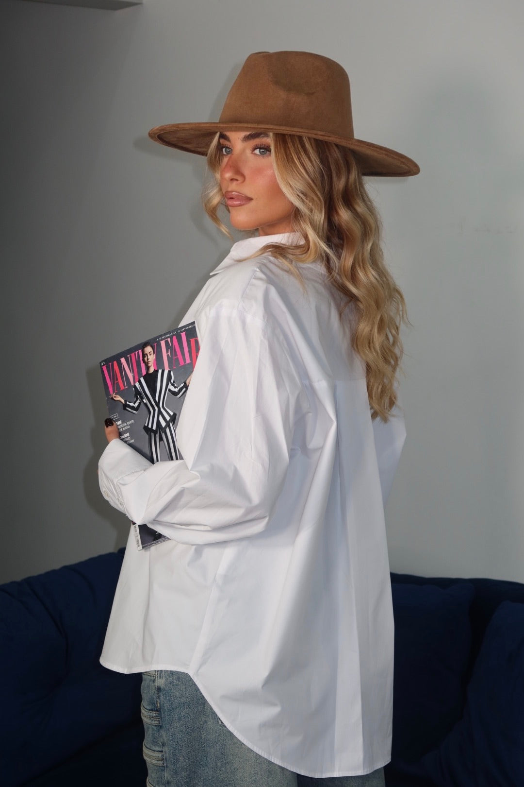 Camicia 100% cotone spalline