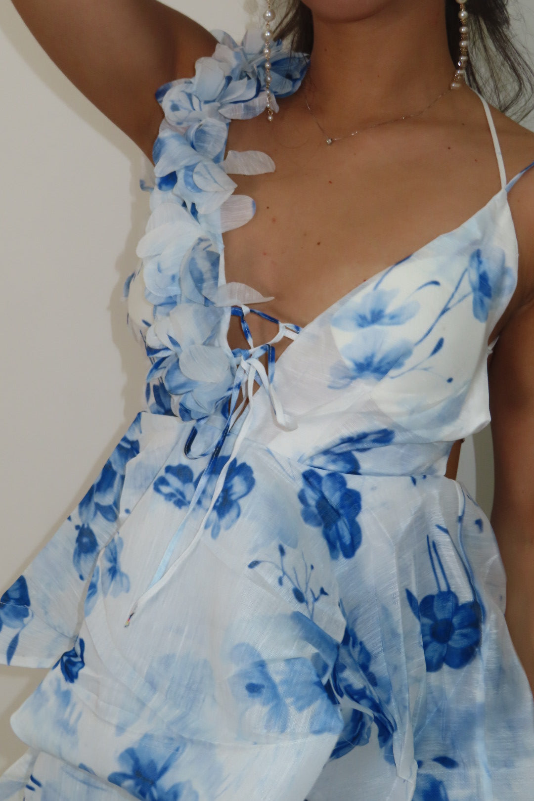 Mini Dress Cloti Azzurro e Rosa