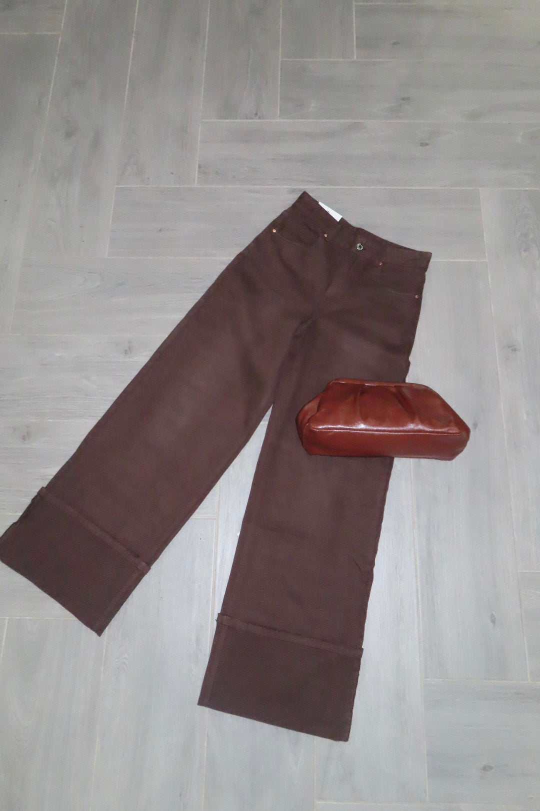 Jeans Piegone Marrone e Sabbia