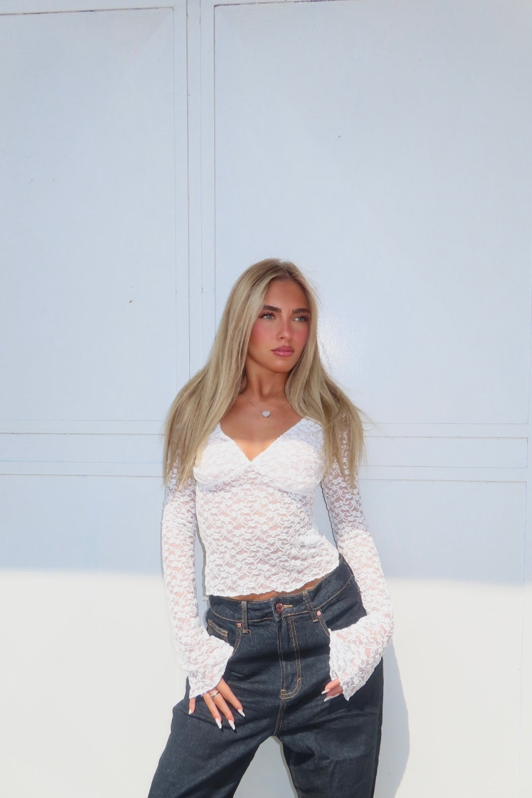 Maglia Velvet Lace Bianca Bordeaux Marrone Blu Nera