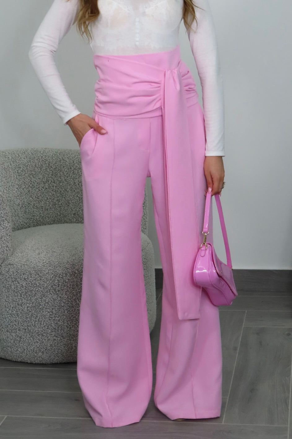 Pantalone nodo pink