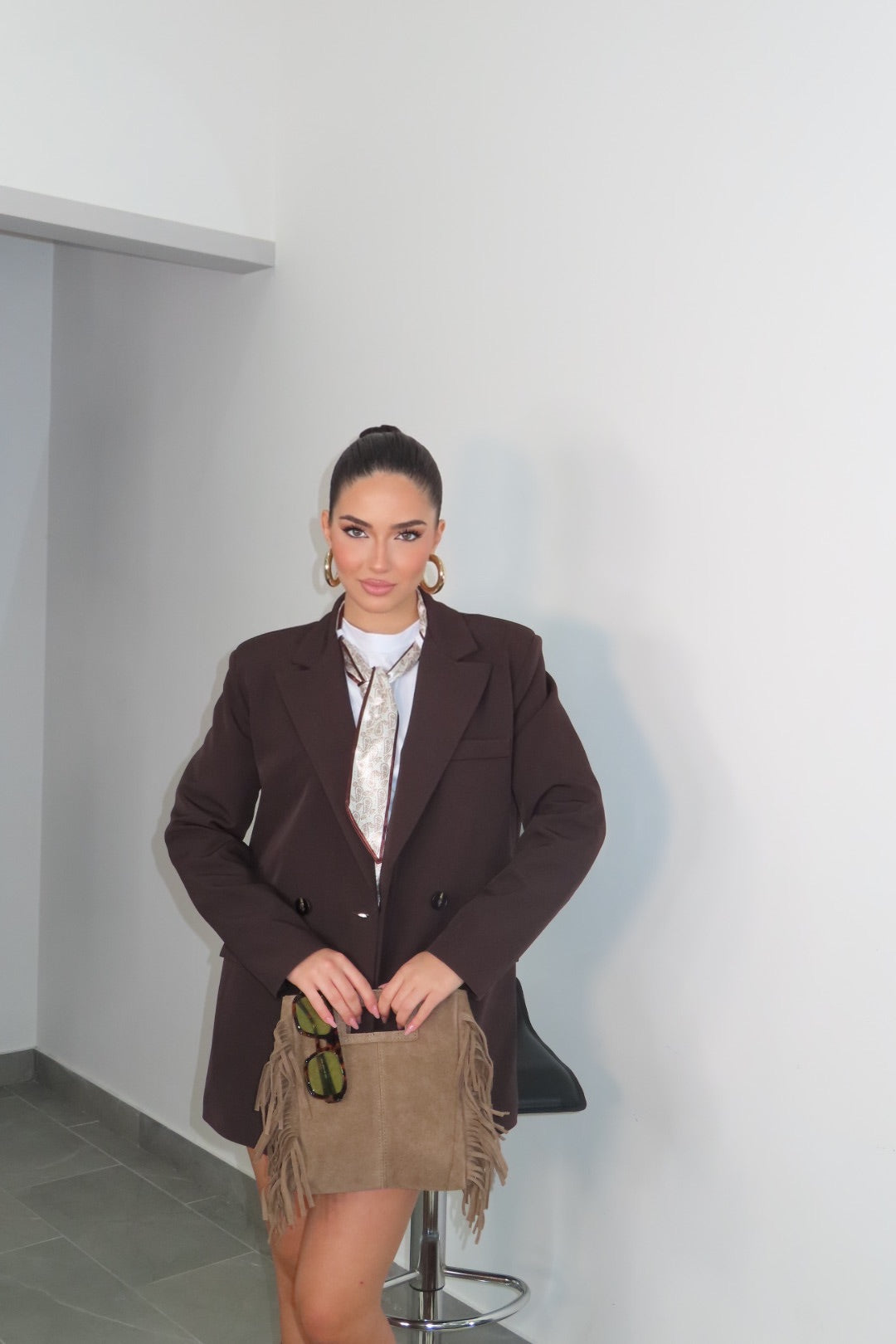 Blazer Costanza Brown Black