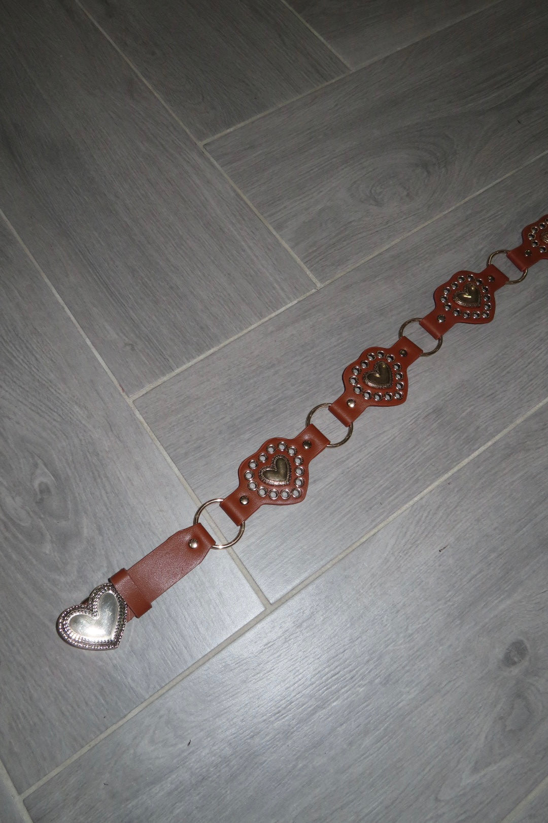 Cintura cuoio cuore