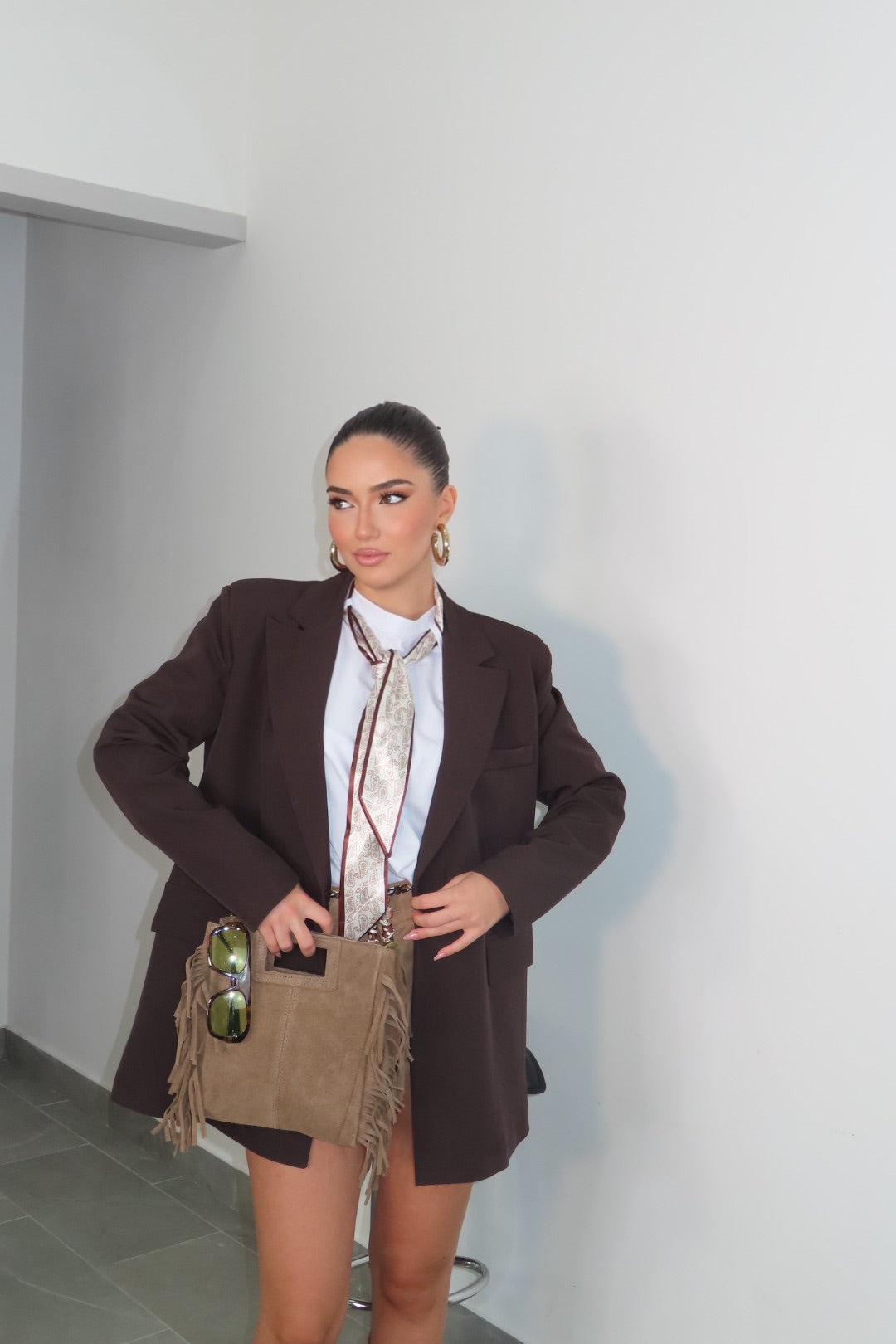 Blazer Costanza Brown Black