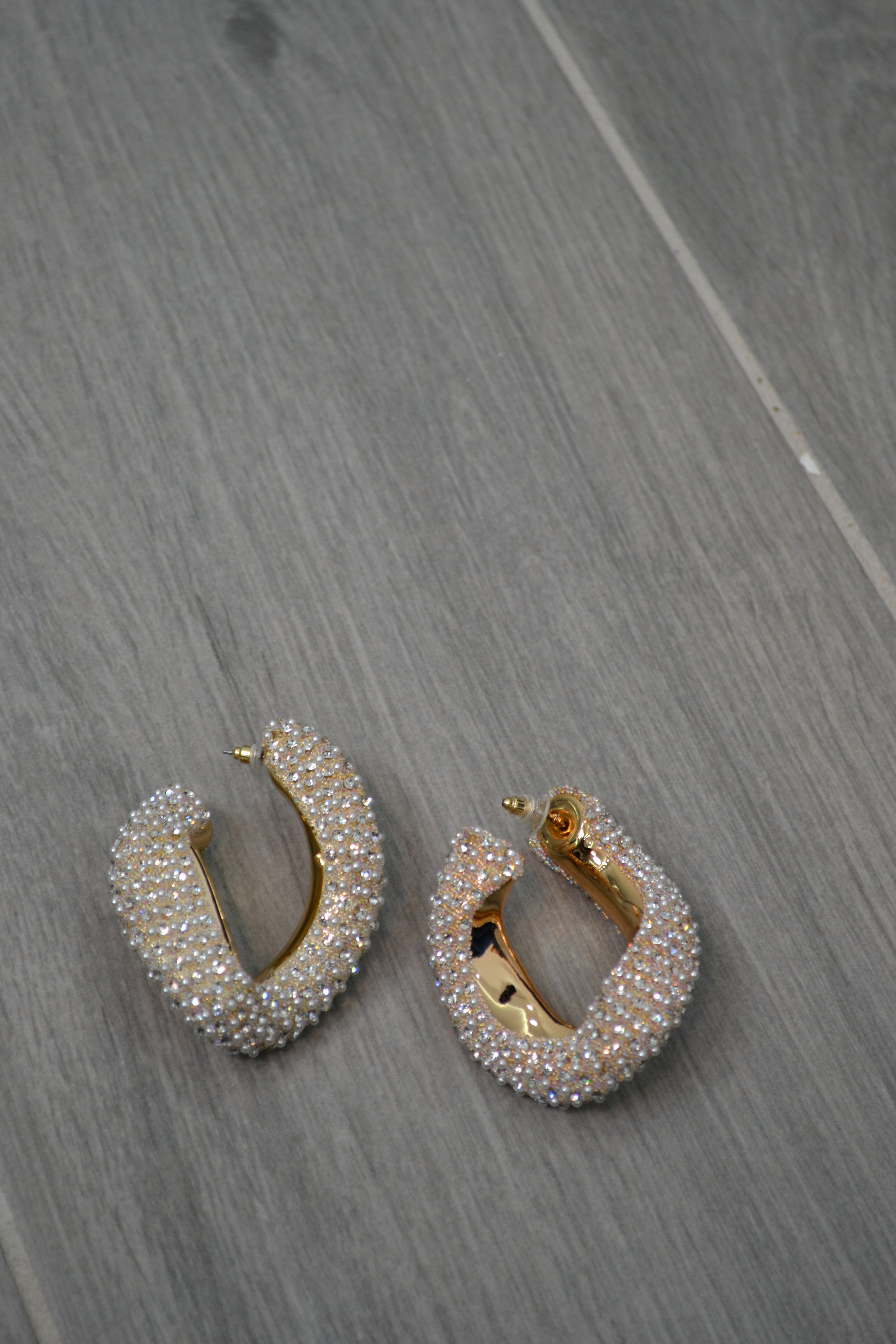 Cerchi Swarovski Gold E Silver