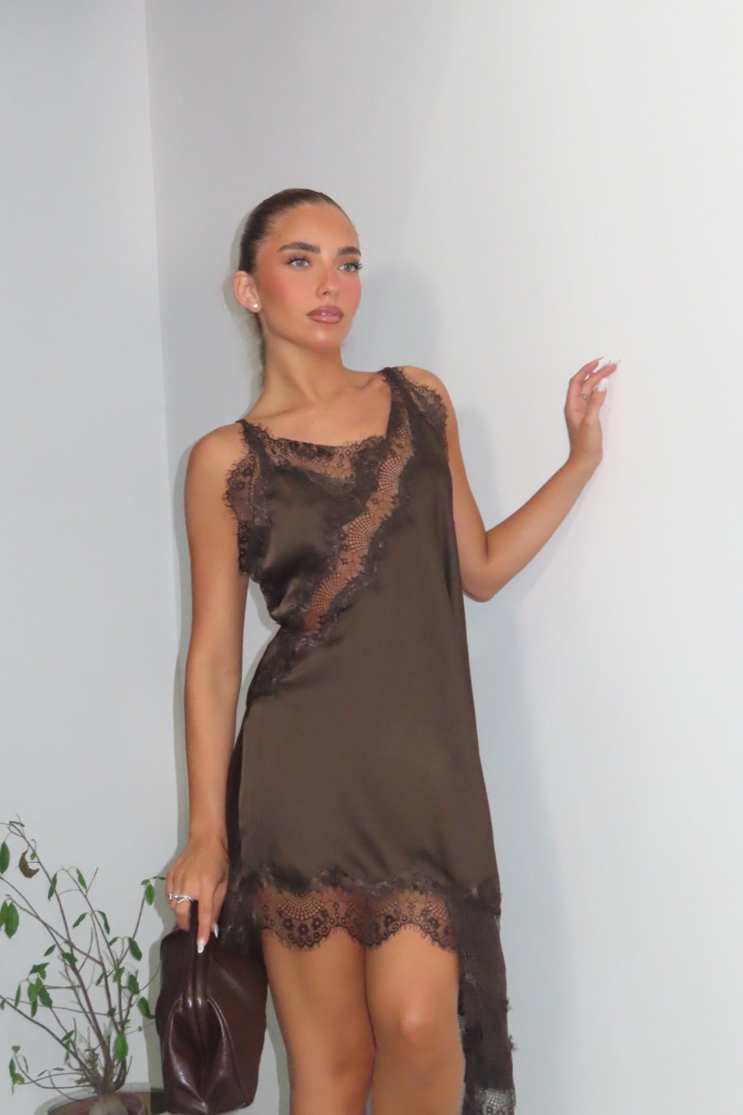 Abito-Maglia Zafir Marrone e nero
