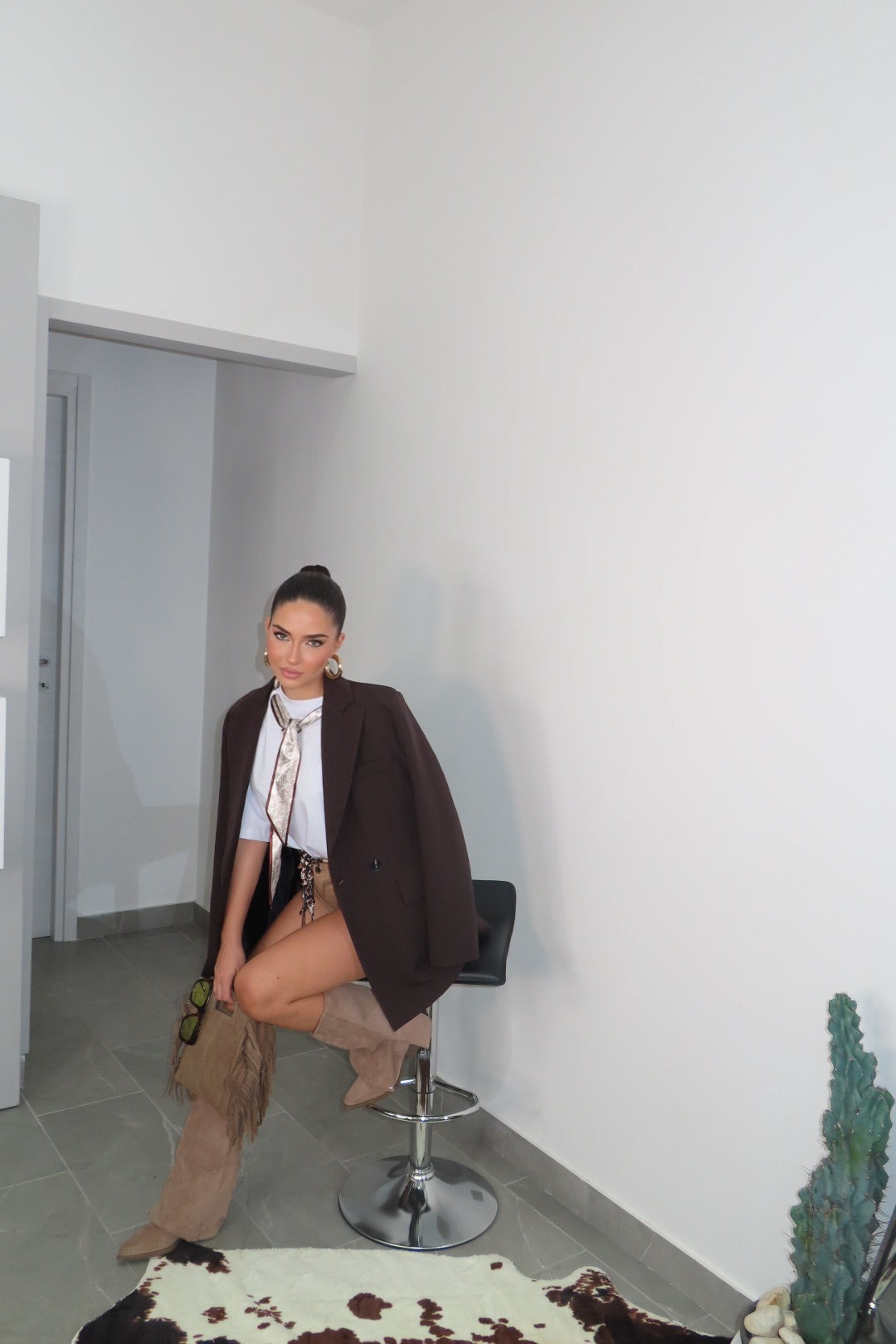 Blazer Costanza Brown Black