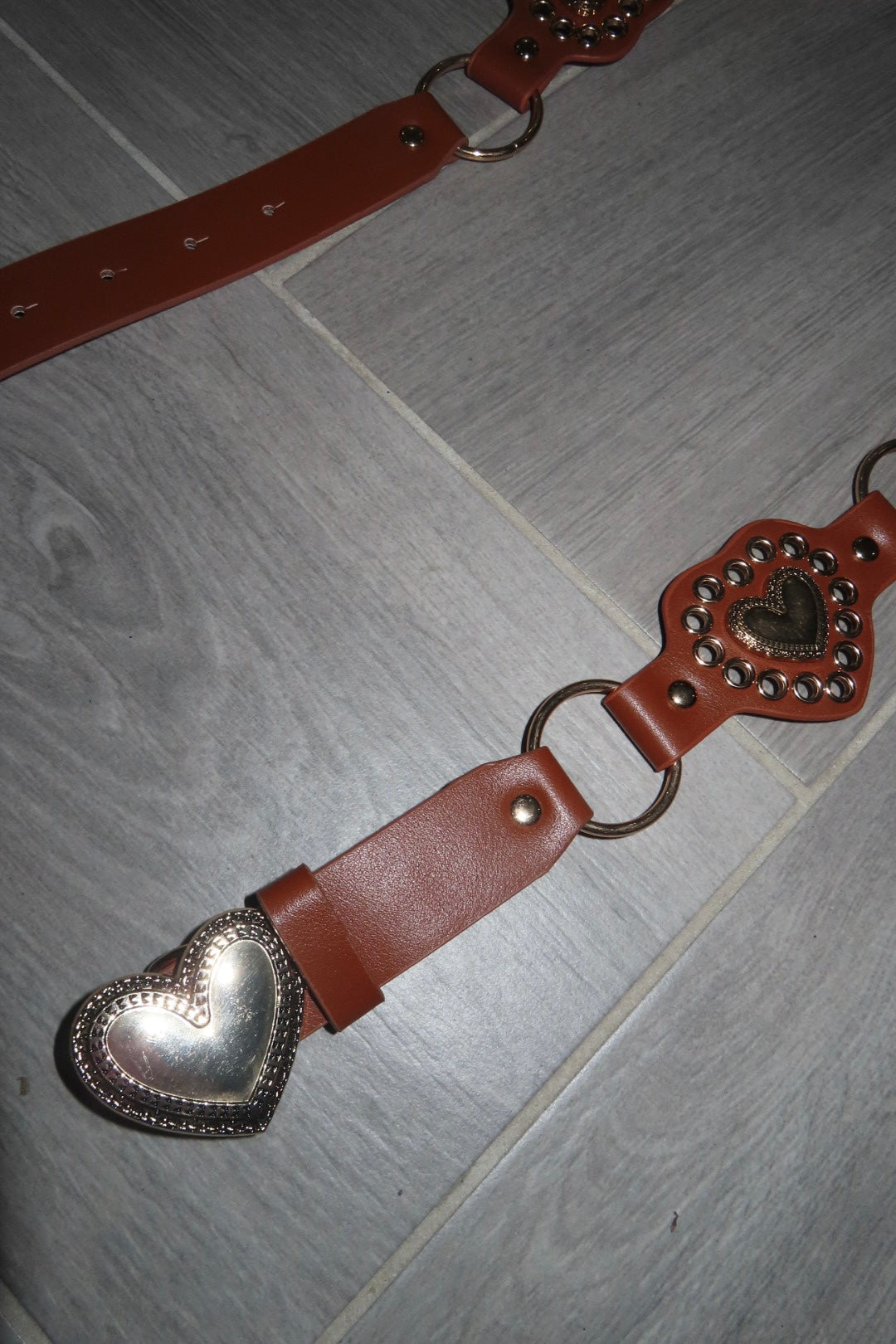 Cintura cuoio cuore