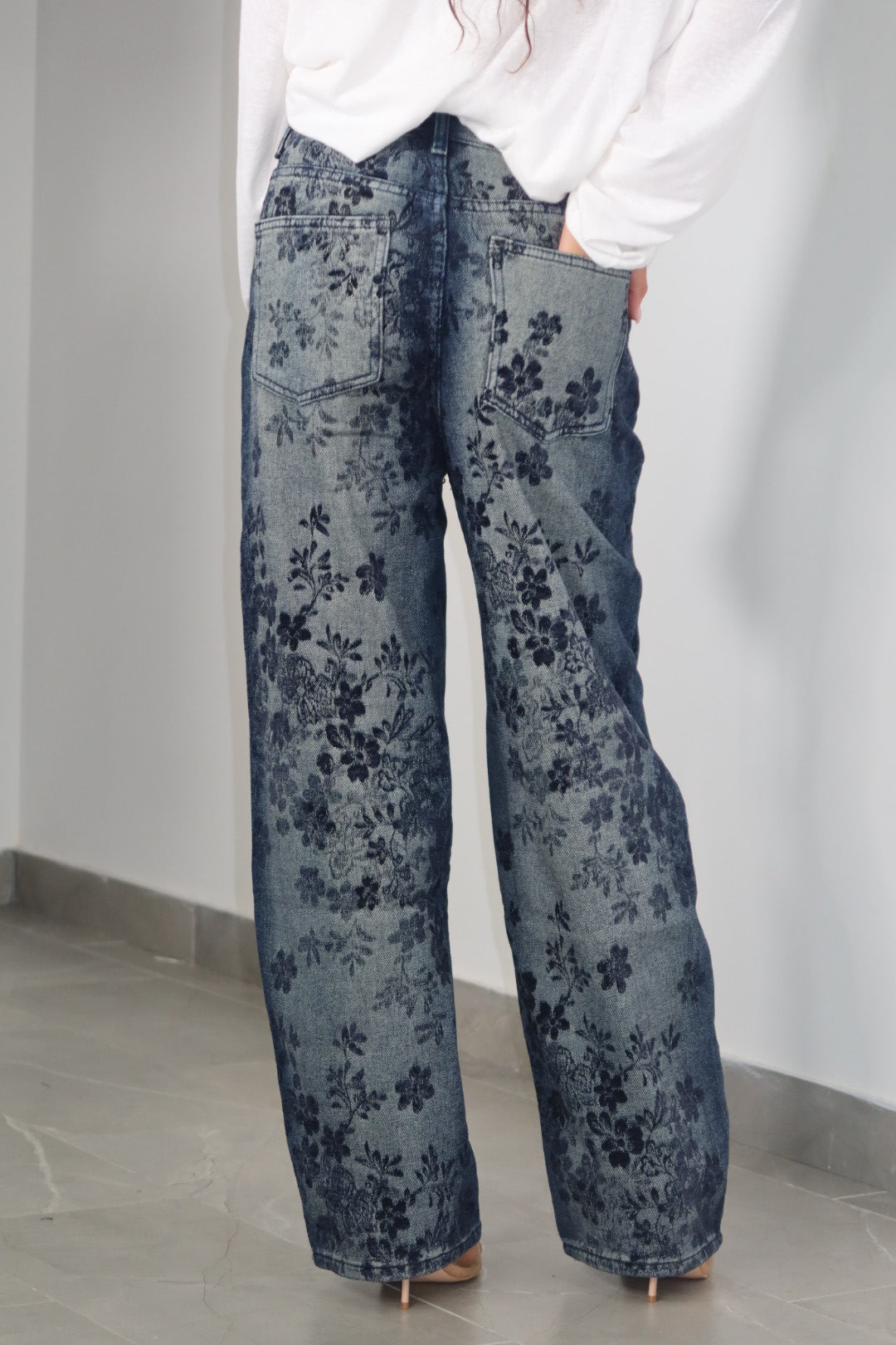 Jeans Floreal Print
