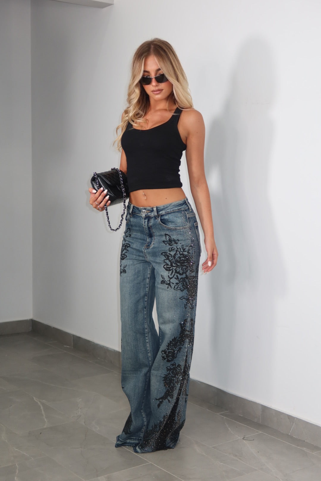 Jeans Dark Lace