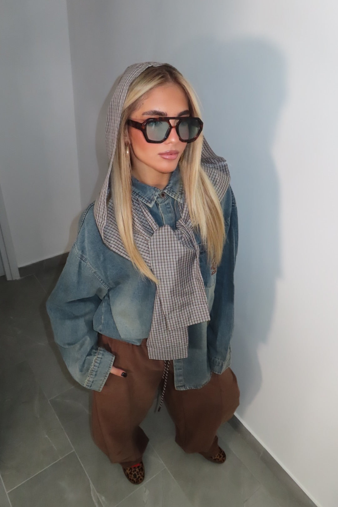 Camicione jeans