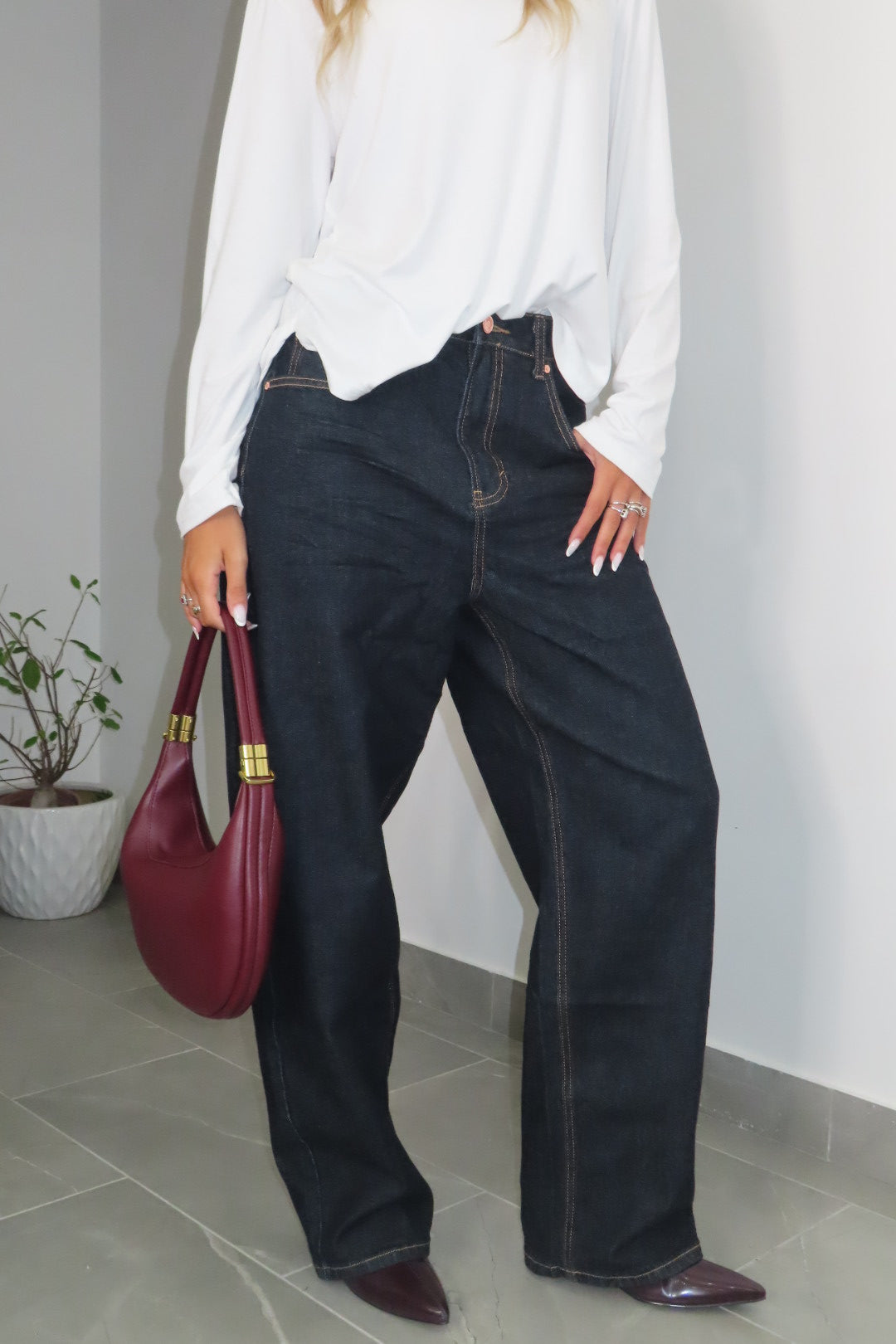 Jeans Iris Baggy Blu Scuro