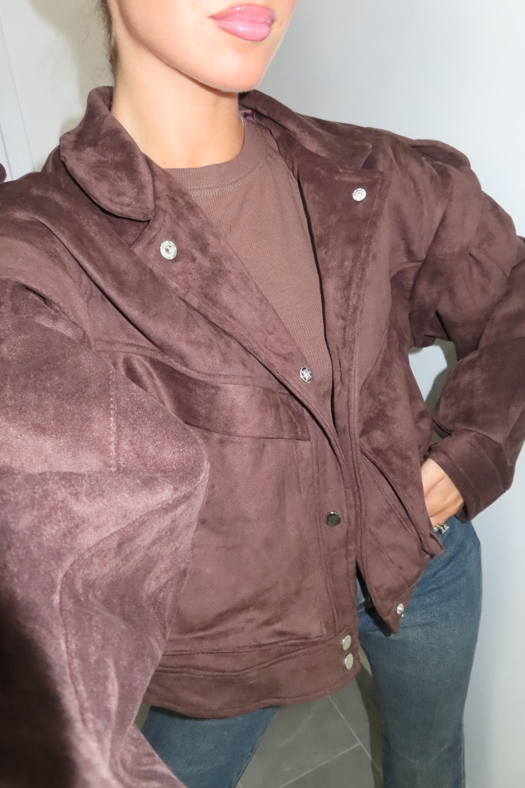 Bomber Camoscio Choco