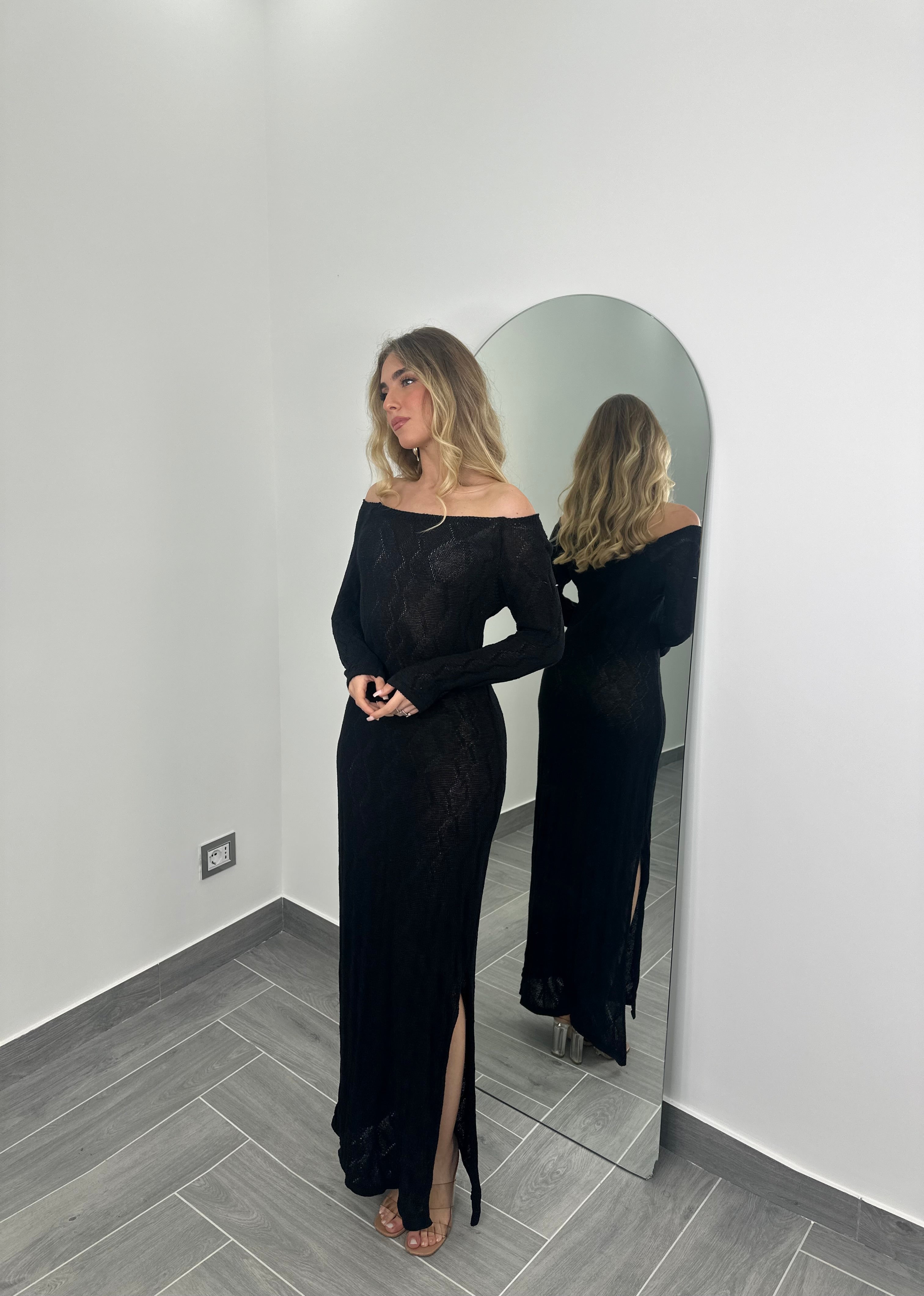 Maxi Dress Holidays Nero