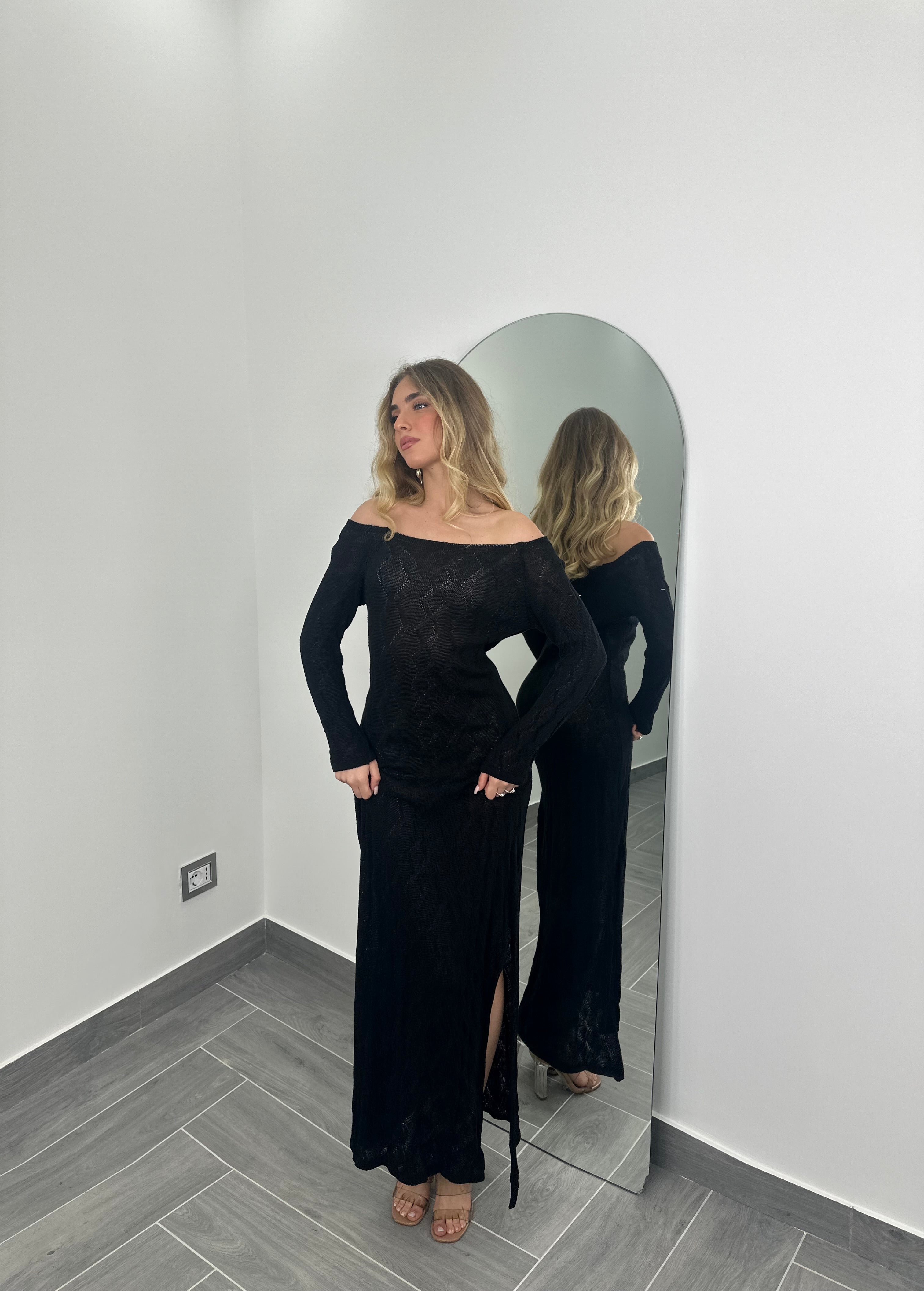 Maxi Dress Holidays Nero