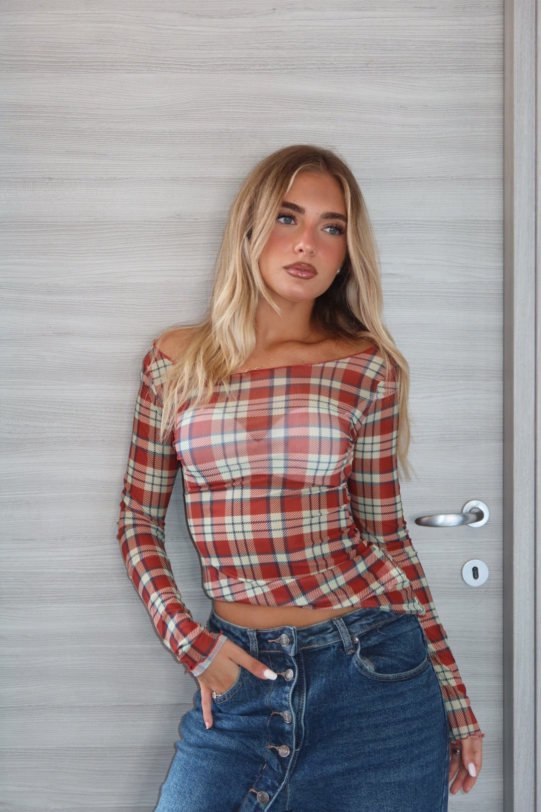Maglia tartan veil
