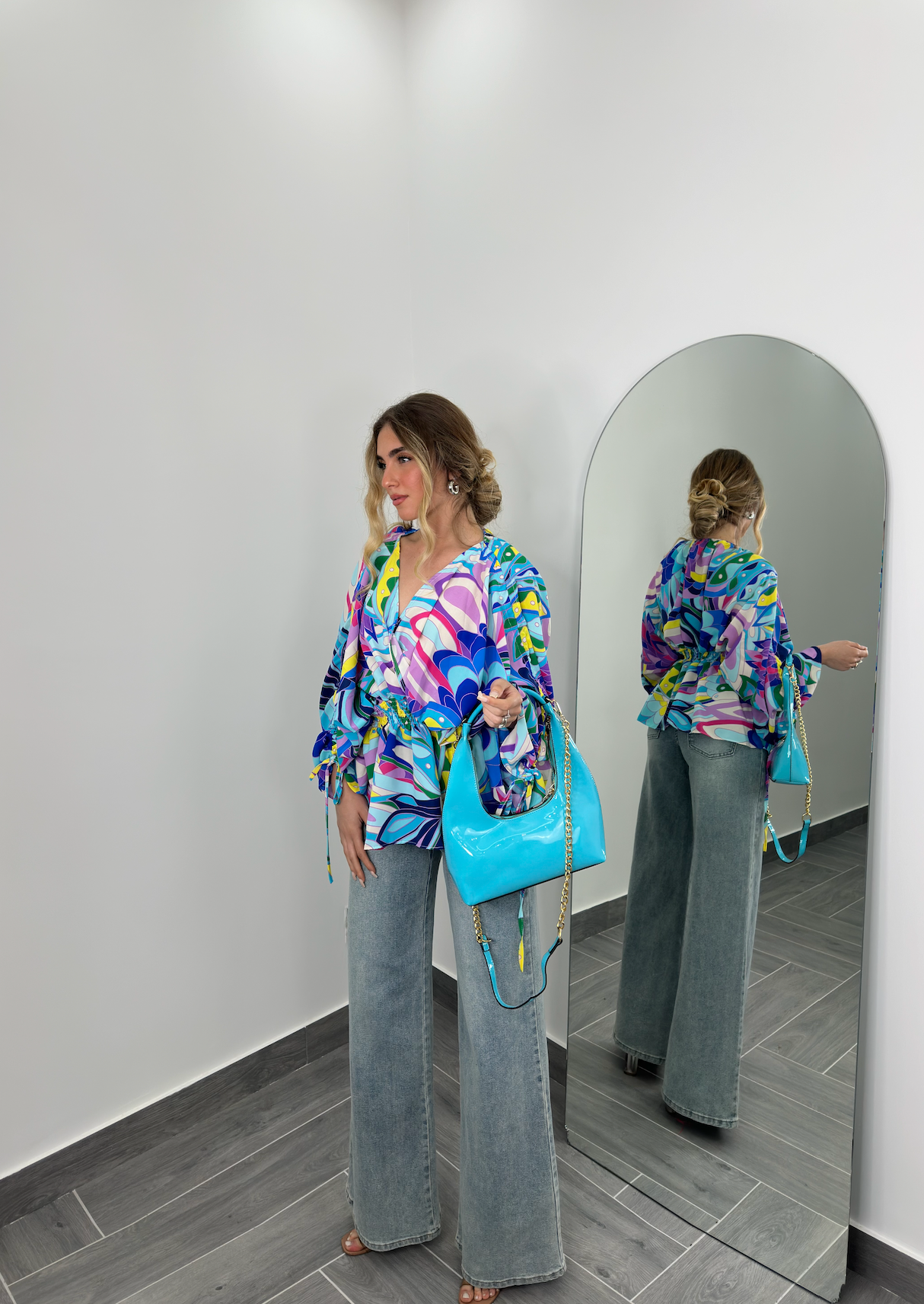 Blusa Etiopia Blu