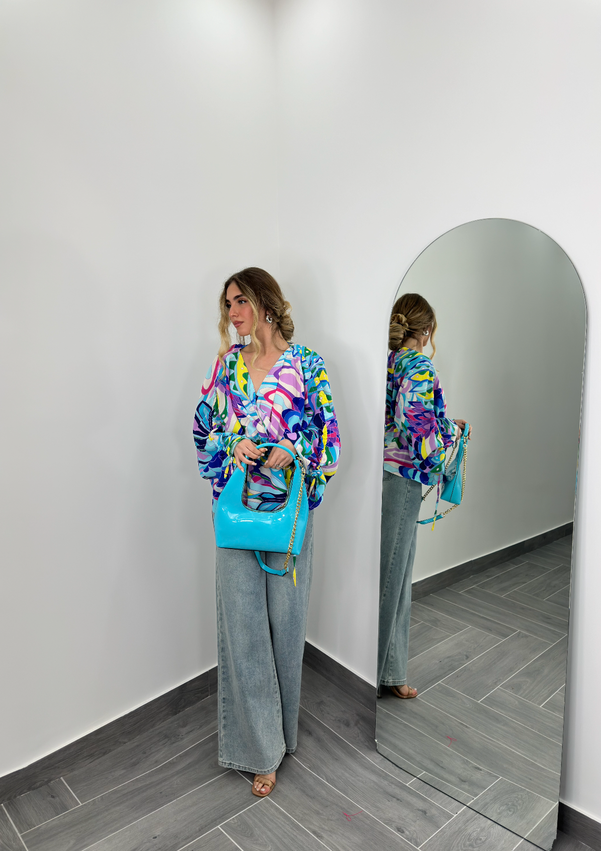 Blusa Etiopia Blu
